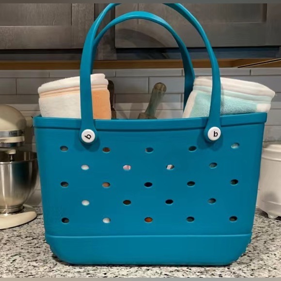 Lake Blue Large Waterproof Beach Bag - Picture 2 of 4